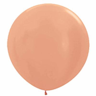 Metallic Rose Gold Latex Balloons, 2PK NIS Traders