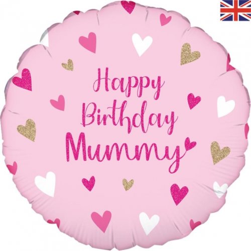 Happy Birthday Mummy Holographic 1pc 45cm
