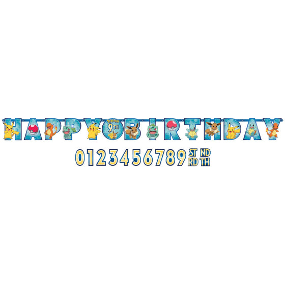 POKEMON Jumbo Add-An-Age Letter Banner NIS Traders