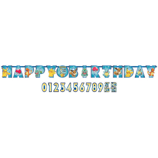 POKEMON Jumbo Add-An-Age Letter Banner NIS Traders