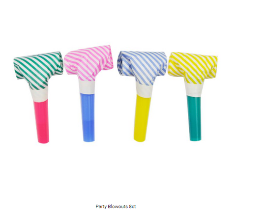 Buy Party Blowouts 8 pcs at NIS Packaging & Party Supply Brisbane, Logan, Gold Coast, Sydney, Melbourne, Australia