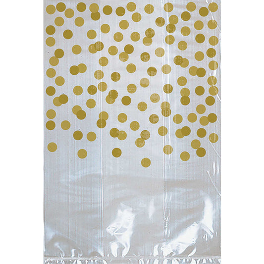 Party Cello Bags & Gold Dots 25pk NIS Traders