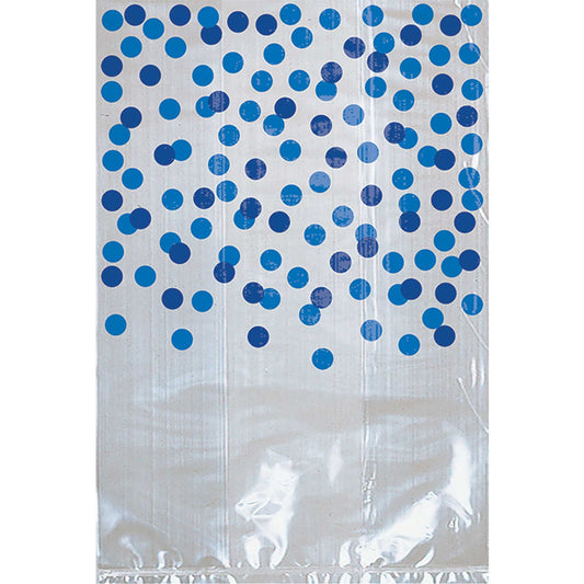 Party Cello Bags & Royal Blue Dots 25pk NIS Traders