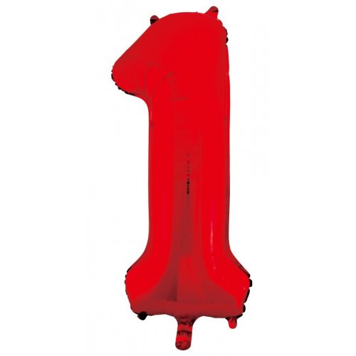 Buy Pastel Red Foil Balloon Number #1 (34inch) at NIS Packaging & Party Supply Brisbane, Logan, Gold Coast, Sydney, Melbourne, Australia
