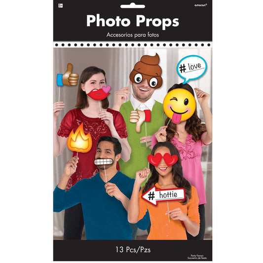 Photo Booth Props Expressions & Phrases 13 x Assorted Sizes & Shapes NIS Traders