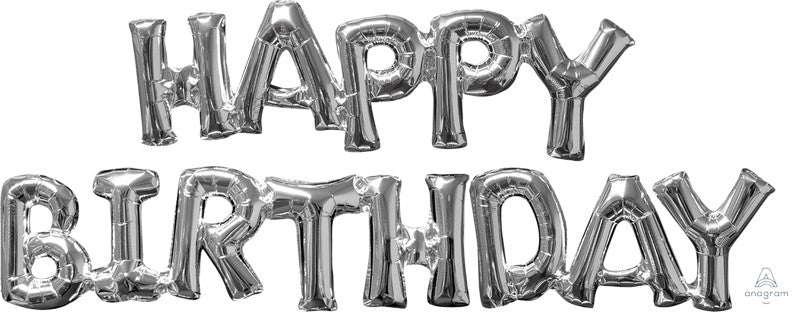 Phrases HAPPY BIRTHDAY Silver. NIS Traders