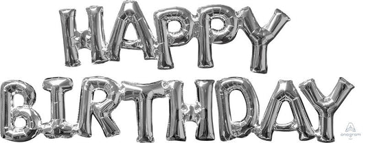 Phrases HAPPY BIRTHDAY Silver. NIS Traders