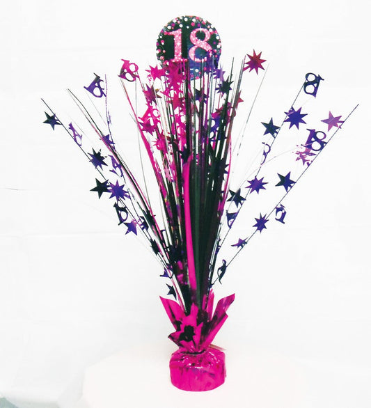 Pink 18th B'DAY Centrepiece Decoration NIS Traders