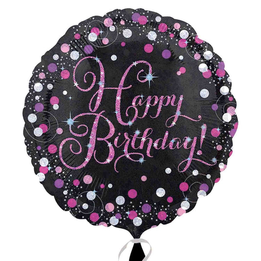 Pink Birthday Celebration Foil Balloon  45cm NIS Traders