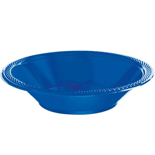 Plastic Bowls 355ml 20 Pack - Bright Royal Blue NIS Traders