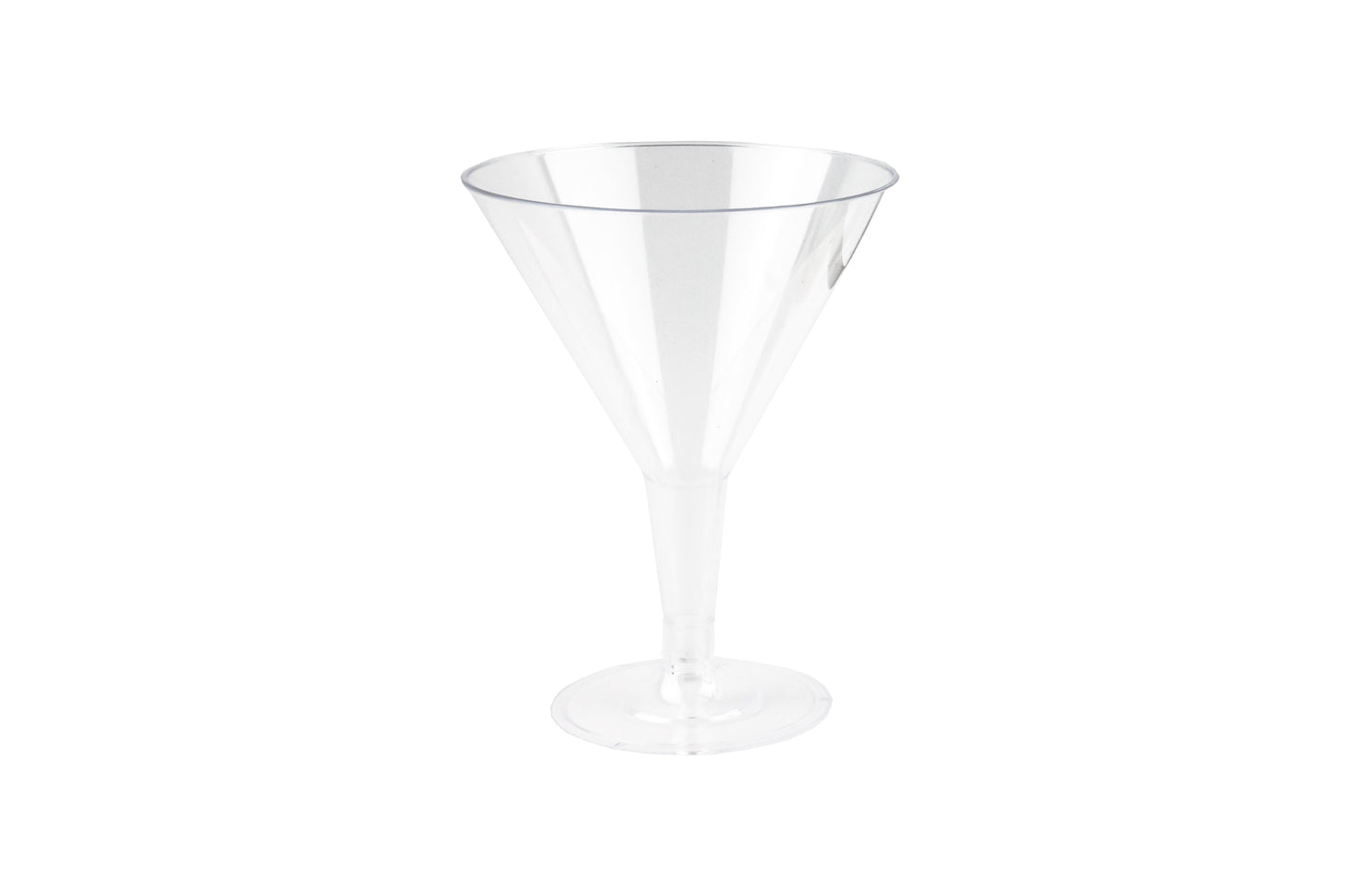 REUSABLE CLEAR COCKTAIL GLASS 250ML  6 Pack NIS Traders