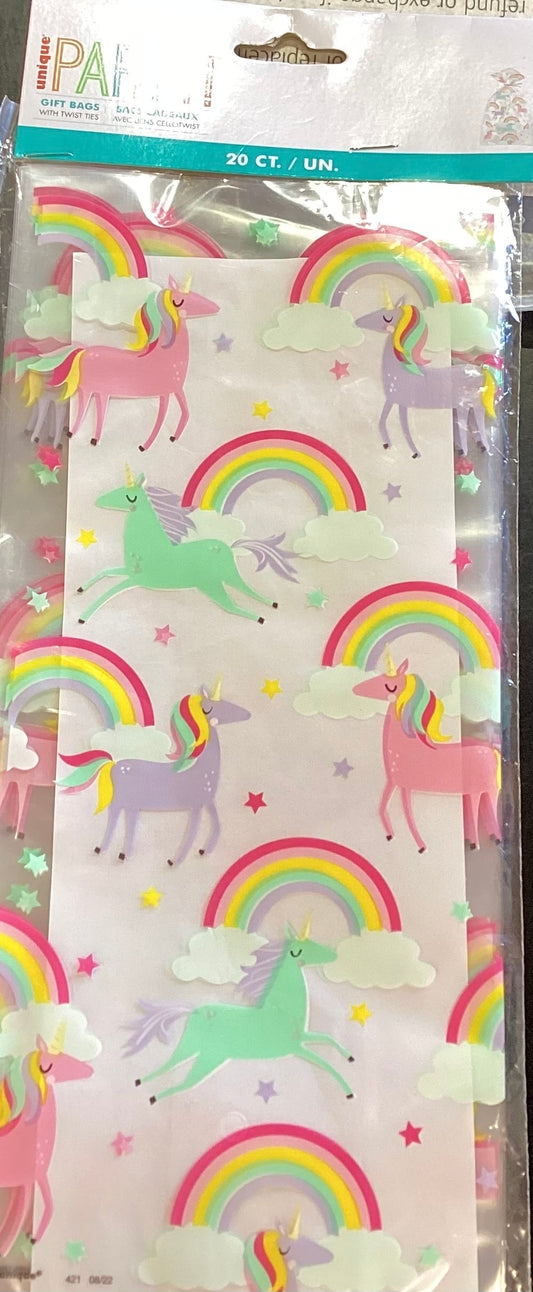 Rainbow and Unicorn cello bag 20 NIS Traders