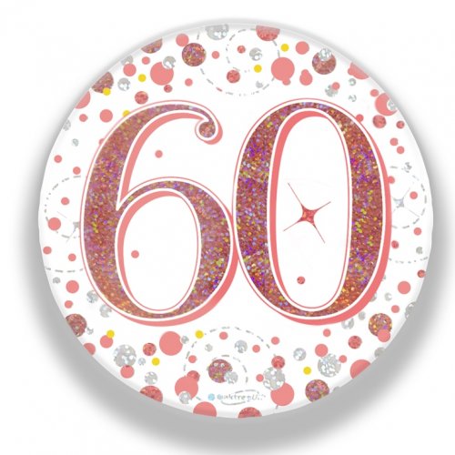 Rose Gold Badge #60 Sparkling Fizz 75mm NIS Traders