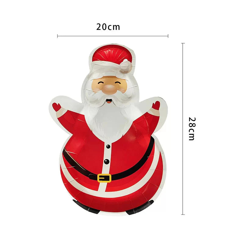 SANTA Paper Plate 8pk NIS Traders