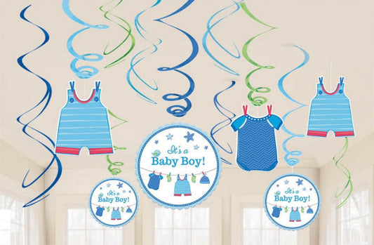 SHOWER WITH LOVE BOY SWIRL VALUE PACK 12pk NIS Traders