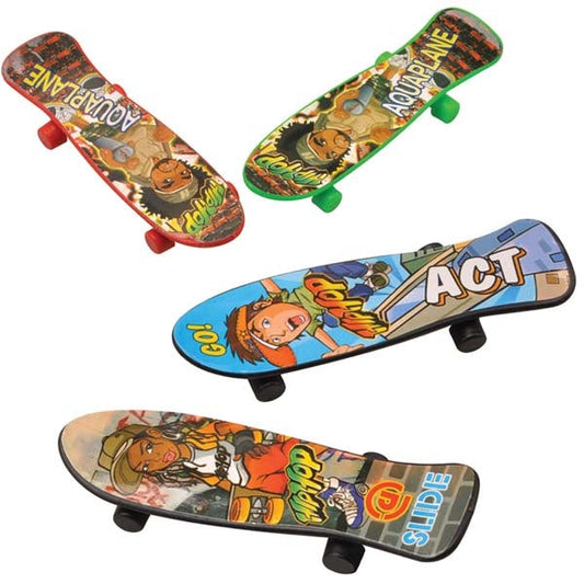 SKATEBOARD Party Favour 4pk NIS Traders