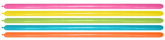 Sempertex 260T Tropical Assorted Modelling Latex Balloons, 50PK NIS Traders