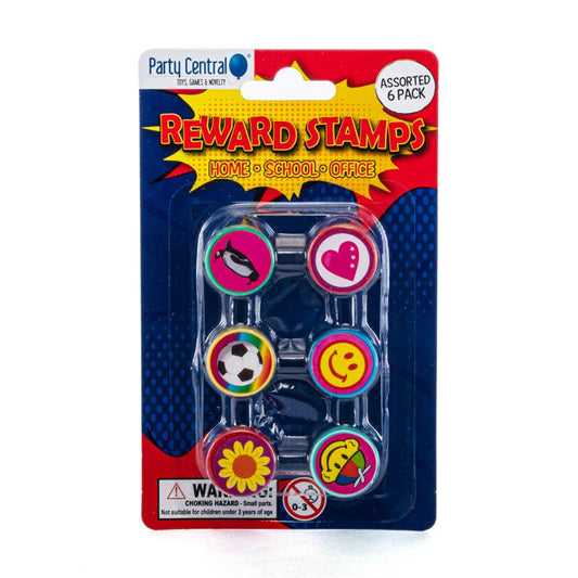 Stamps Party Favour Assorted 6pk NIS Traders