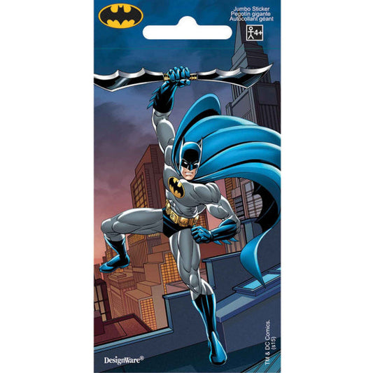 Stickers Jumbo Favor BATMAN 14cm x 7cm NIS Traders