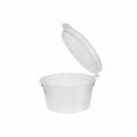 1oz (30ml) Hinge lid Round Container 100pk