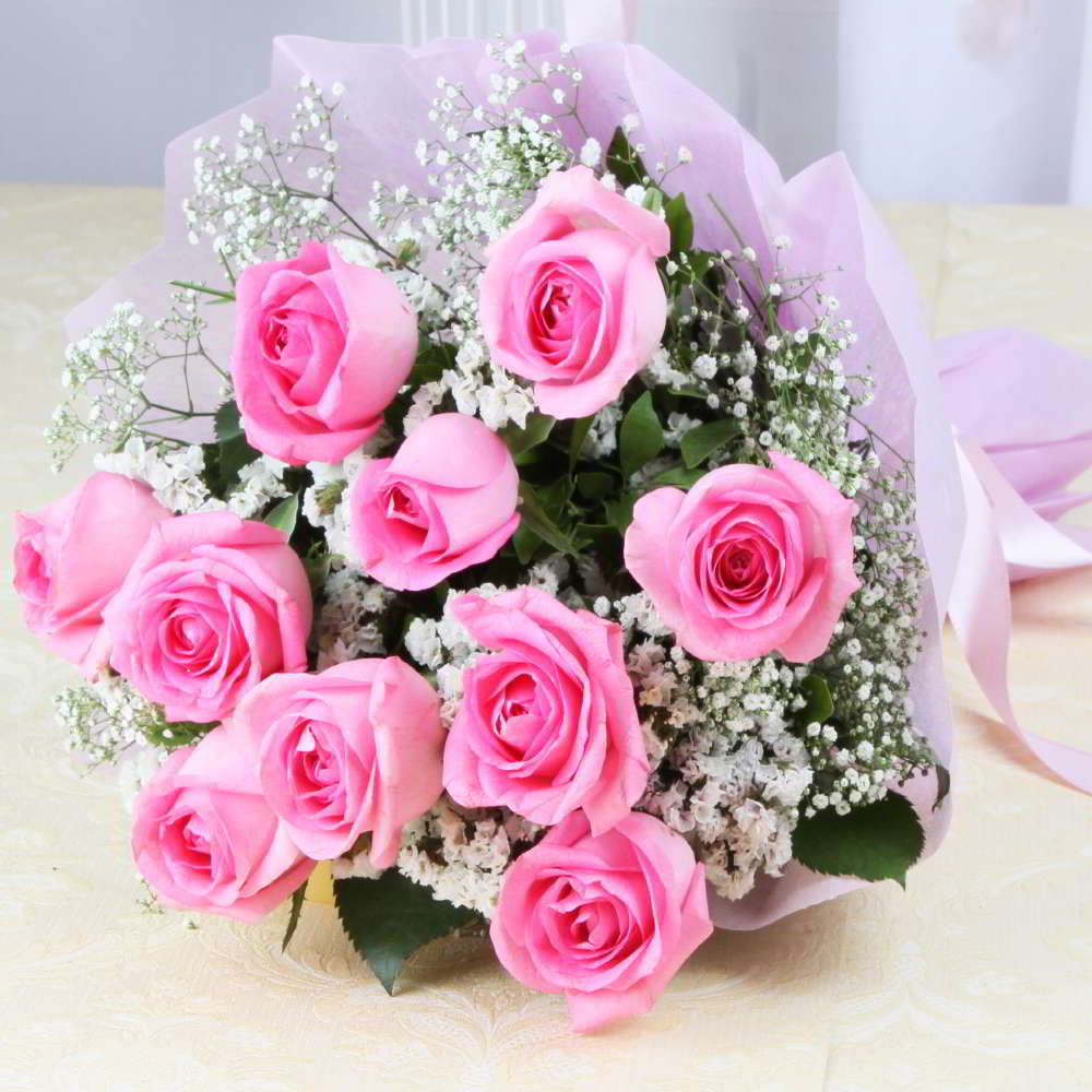 Pink Roses Flower bouquet