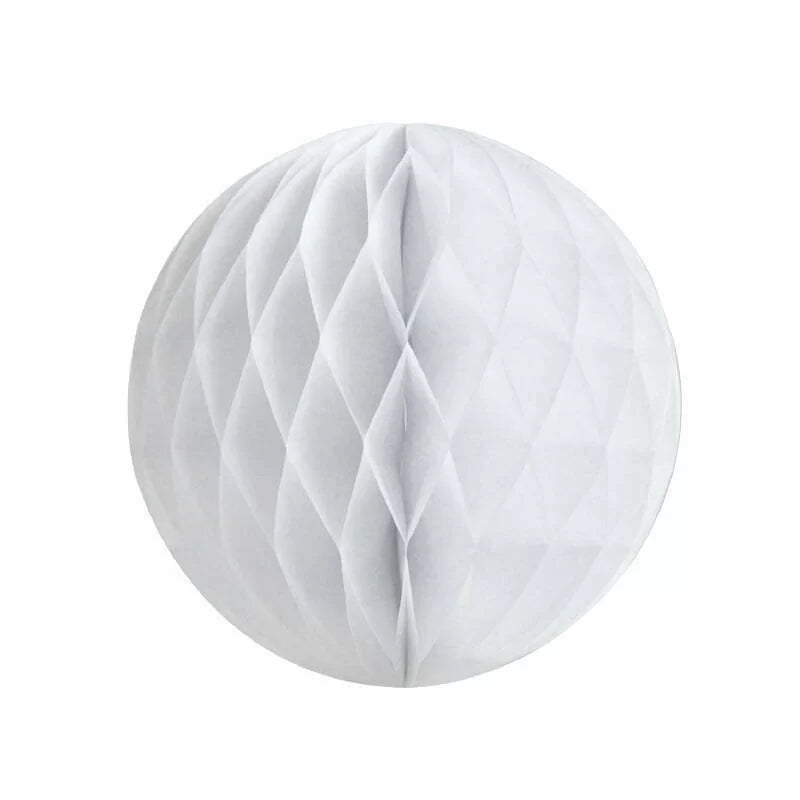 Honeycomb Decoration- WHITE 1pc 6"15cm