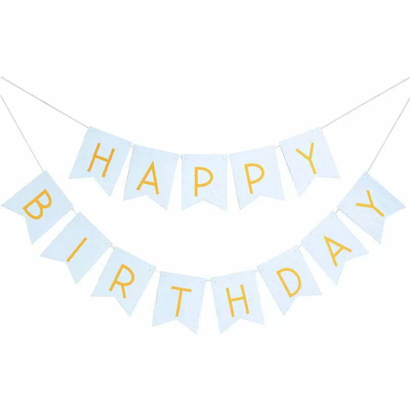 BLUE Happy Birthday BUNTING 3.3m 1pc